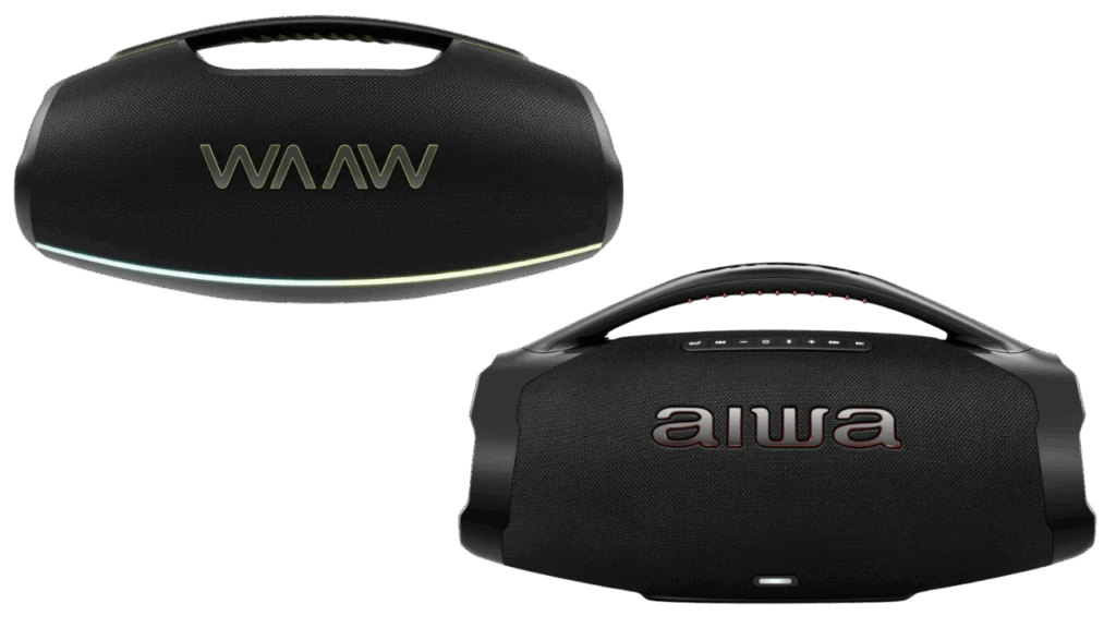 WAAW Hyperboom 1000 ou AIWA Boombox Plus BBS-01-B qual comprar