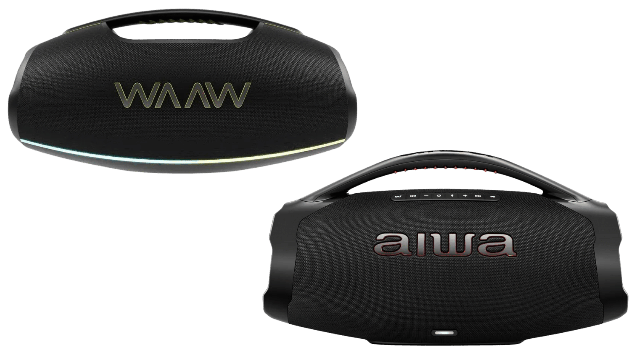 WAAW Hyperboom 1000 ou AIWA Boombox Plus BBS-01-B qual comprar