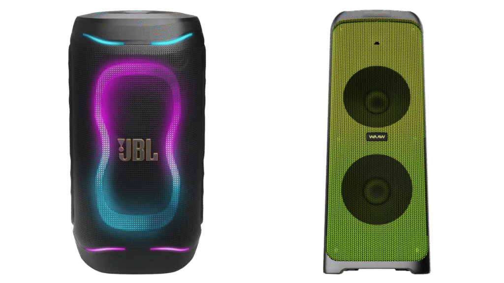 jbl partybox 130 ou waaw infinite 1000 qual comprar
